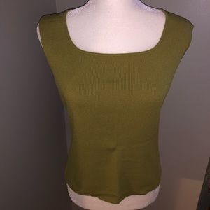 Jones New York Green Shell Blouse